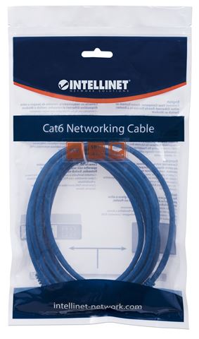 Intellinet Kabl Intellinet Patch, Cat6 compatible,U/UTP, 3m, plavi 342605