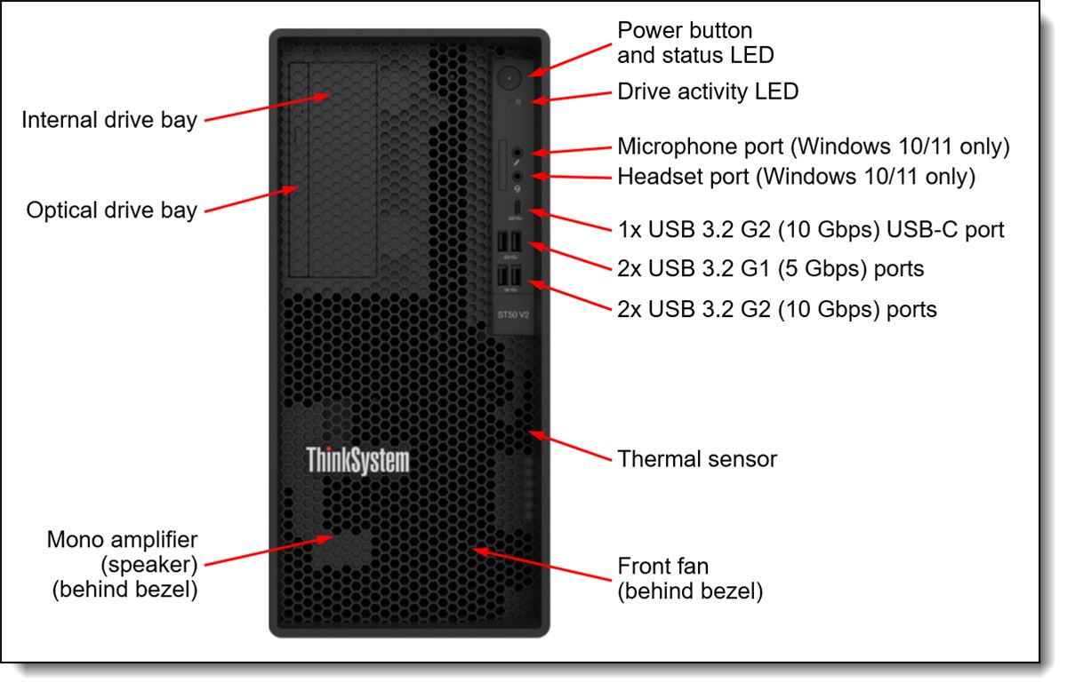 Lenovo ThinkSystem ST50 V2, 7D8JA043EA