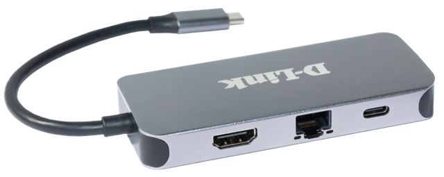 D-Link D-Link 6-in-1 USB-C Hub HDMI/Gb Ethernet/napajanje DUB-2335