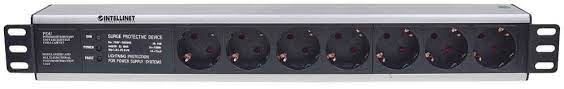 Intellinet Intellinet PDU letva 19" 1U Rackmount 7-Output, 3m, Black