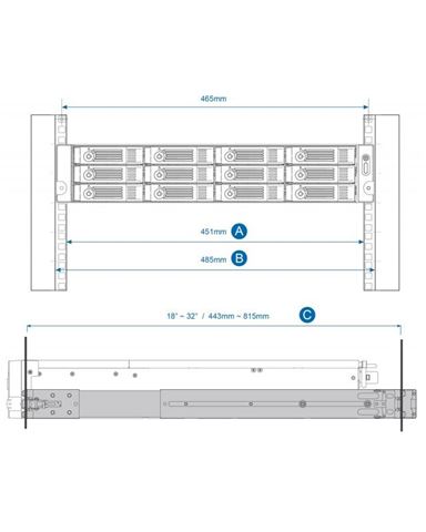 QNAP STORAGE QNAP DOD RAIL-B02