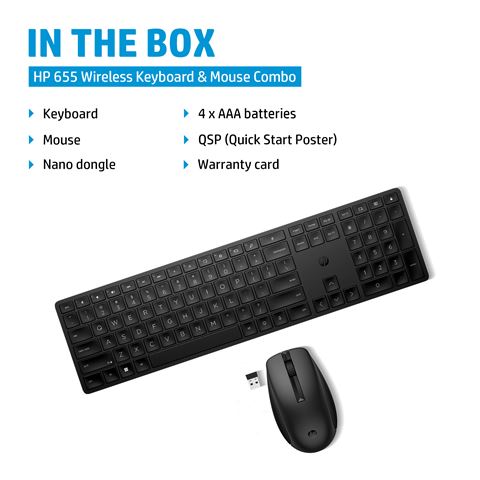 HP Tastatura+Miš 655 Wireless, 4R009AA#BED