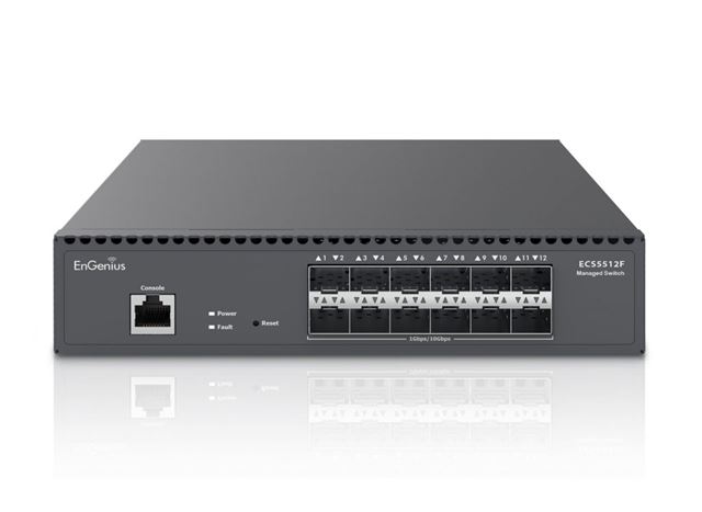 EnGenius EnGenius 12-Port 10 Gigabit SFP+ Half-Rack Aggregate Fiber Switch