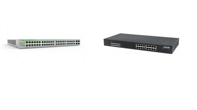 Allied Telesis AT GS950/52PS PoE 370W web upr. + Intellinet 16-Port PoE