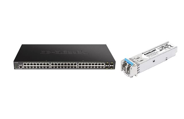 D-Link D-Link 48G PoE 370W DGS-1250-52XMP/E Switch + SFP1Gb SM