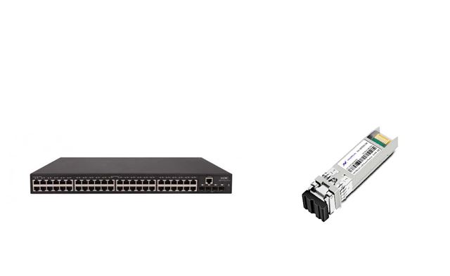 H3C H3C S5120V2-52P-LI L2 48G 4SFP Switch + SFP modul 1.25Gb