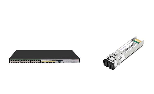 H3C H3C S5120V3-28P-LI 24G 4SFP Switch + SFP modul 1.25Gb