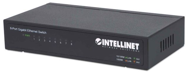 Intellinet Intellinet Switch 8-Port Neupravljiv Gigabit Ethernet 530347