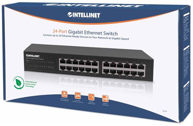 Intellinet Intellinet Switch 24-Port Neupravljiv Gigabit Ethernet 561273