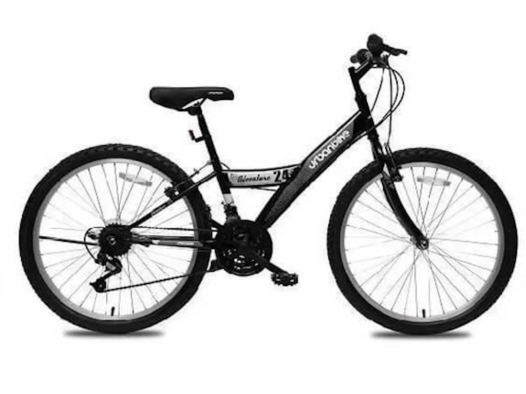 MTB Bicikl Urbanbike Adventure 24" crno-sivi