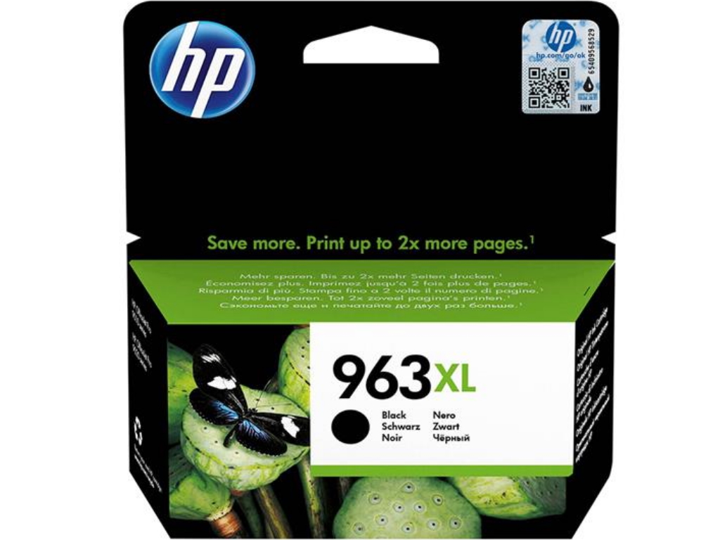 HP 963XL High Yield Black Original Ink Cartridge, 3JA30AE