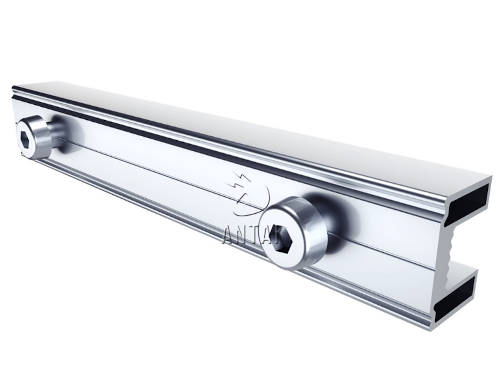 Antai Konstrukcije za SE ANTAI za trapezni lim, mini rail, 400mm, set za 6 panela, univerzalne klampe