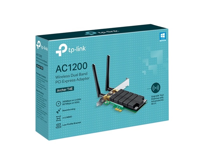 TP-Link Mrežna kartica TP-LINK ARCHER T4E Wi-Fi/AC1200/867Mbps/300Mbps/PCIe/2 antene