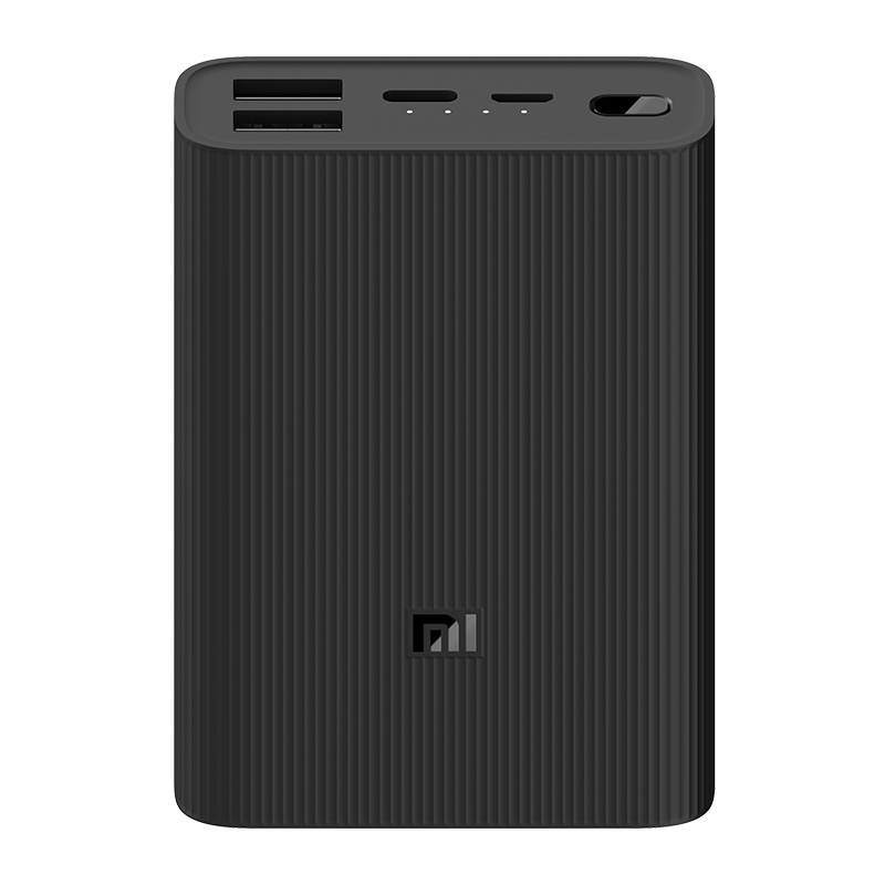 Xiaomi prenosivi punjač Mi Power Bank 3 Ultra Compact/10000mAh/USBx2, Micro USB, USB Type-C/crna