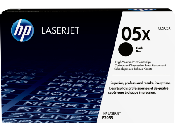 HP 05X High Yield Black Original LaserJet Toner Cartridge, CE505X