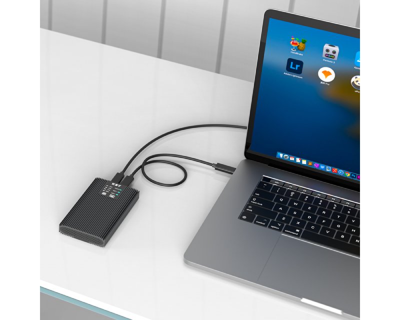 MAIWO Externo dual klon Kućište USB-C na 2 x M.2  NVMe/SATA SSD, K2022CL