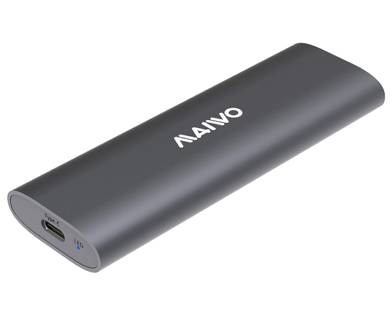 MAIWO Externo Kućište USB-C/USB(A) na M.2 NVMe/SATA Dual Protocol, alu K1689