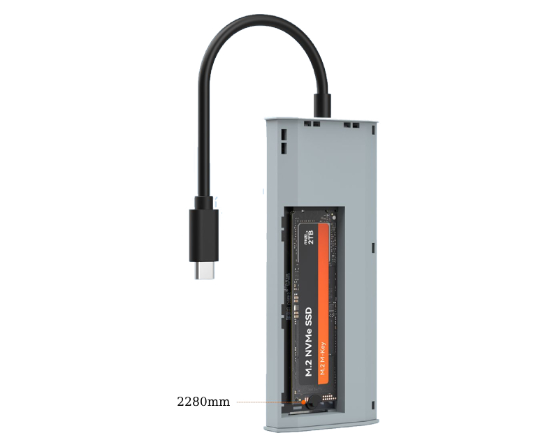 MAIWO USB 3.2 Gen2 x 1 Tip-C 6 u 1 SATA &PCIe NvMe M.2 Kućište sa HDMI/PD/USB , KH1001