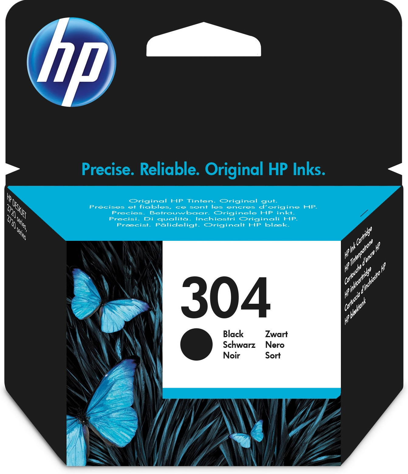 HP 304 Black Original Ink Cartridge, N9K06AE