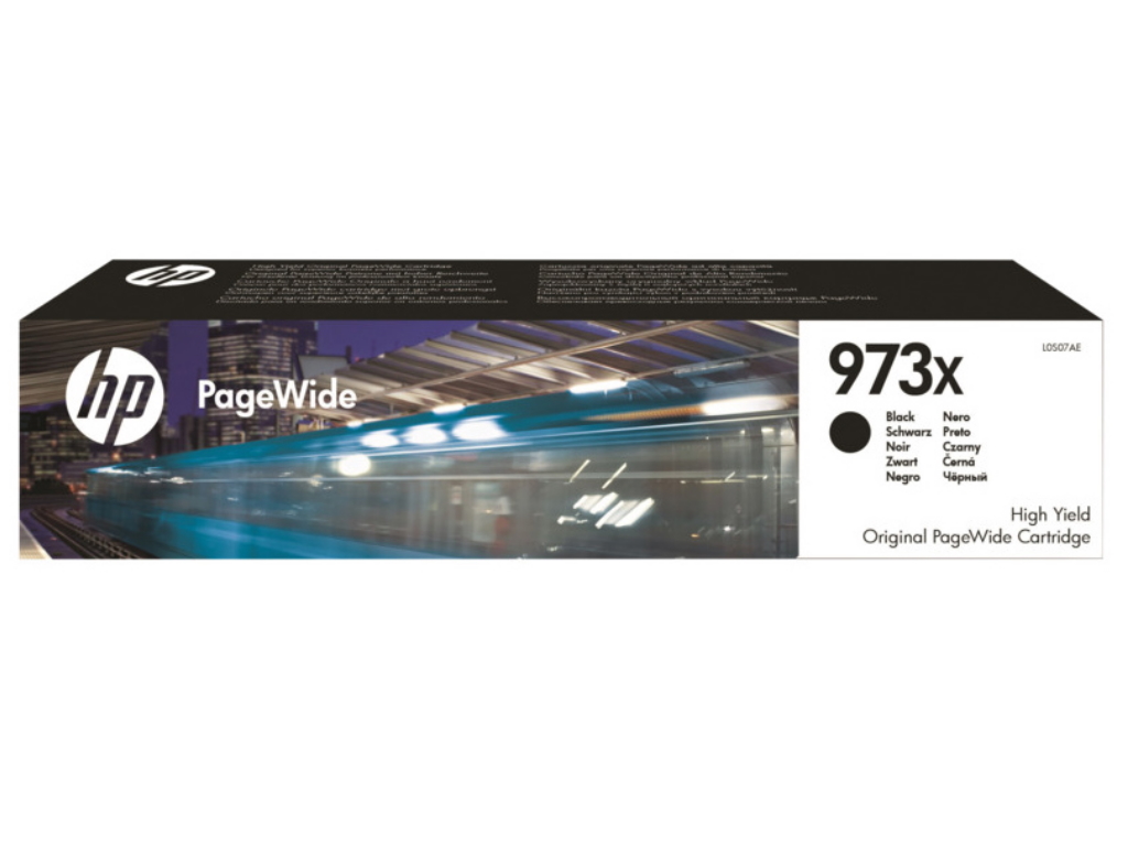 HP 973X High Yield Black Original PageWide Cartridge, L0S07AE