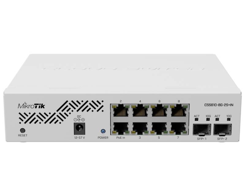 Mikrotik (CSS610-8G-2S+IN) SwOS Lite upravljivi switch