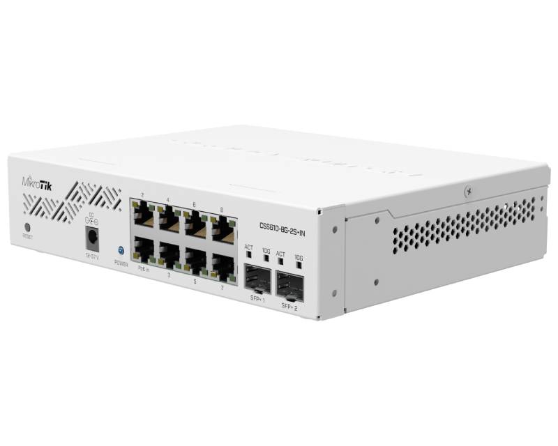 Mikrotik (CSS610-8G-2S+IN) SwOS Lite upravljivi switch