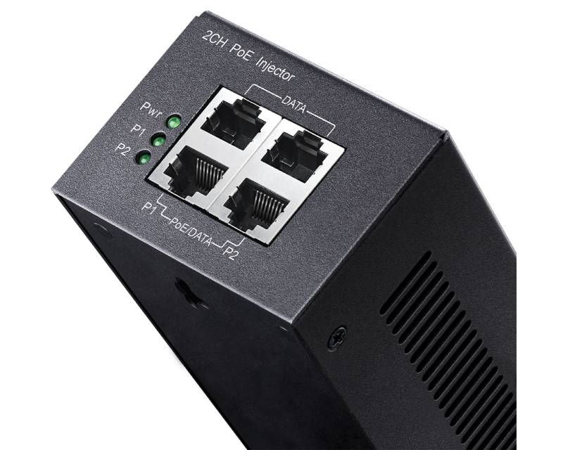 CUDY POE220 2 Channel 30W Gigabit PoE+/PoE Injector