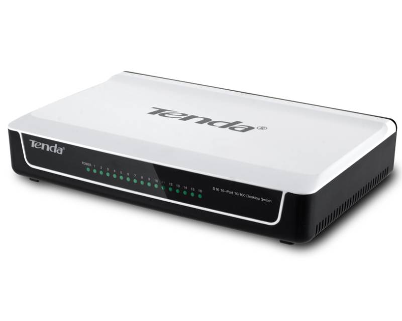 TENDA S16 16-Port 10/100 Desktop Switch