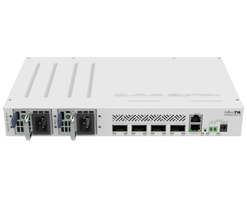 Mikrotik (CRS504-4XQ-IN) CRS504, RouterOS L5, cloud ruter switch