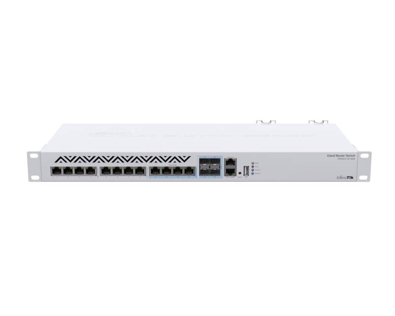 Mikrotik (CRS312-4C+8XG-RM) L3 upravljivi switch 8 x 10GbE + 4 x 10G