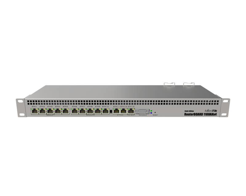 Mikrotik (RB1100Dx4) RB1100AHx4 Dude Edition, RouterOS L6, Gigabit ruter