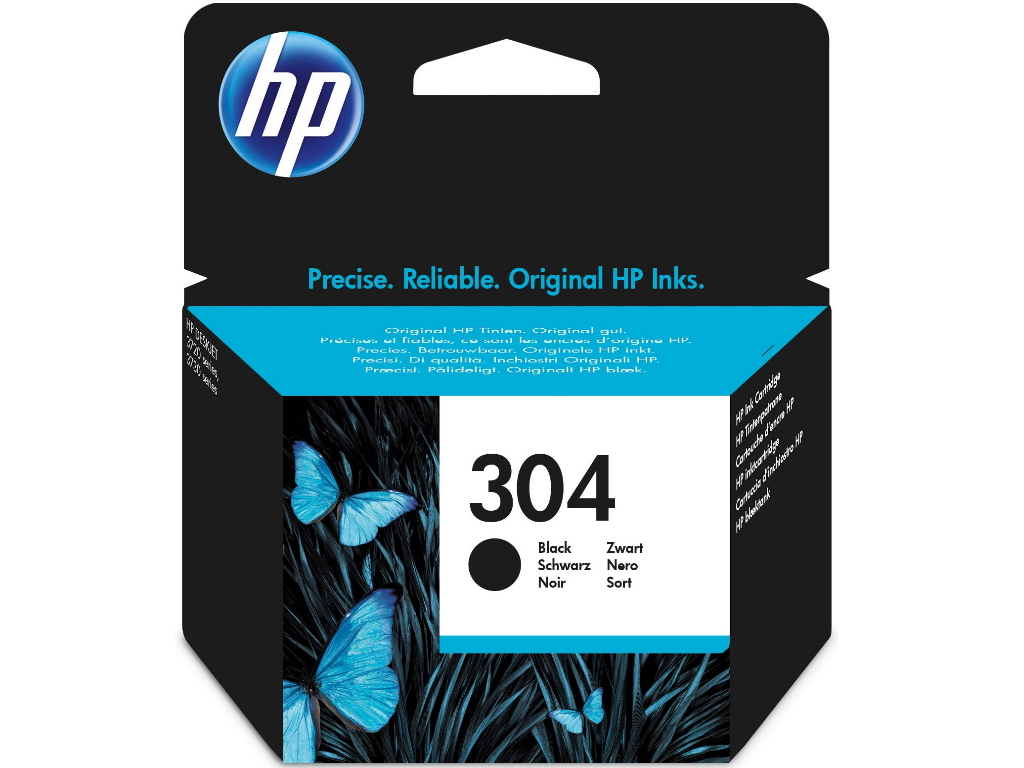 HP 304 Black Original Ink Cartridge, N9K06AE