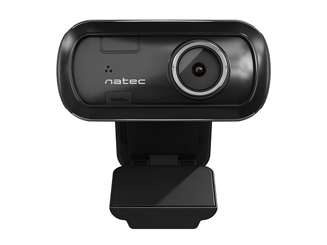 Natec LORI, Webcam, Full HD 1080p, Max. 30fps, Manual Focus, Viewing Angle 70°, Black