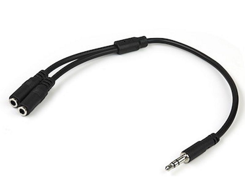 E-Green Adapter Audio 3.5mm stereo (M) - 2x 3.5mm stereo (F)