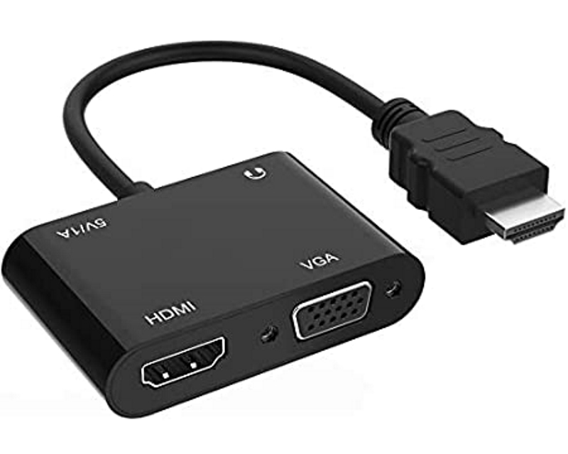 Adapter-konvertor HDMI na HDMI+VGA+MICRO+AUDIO