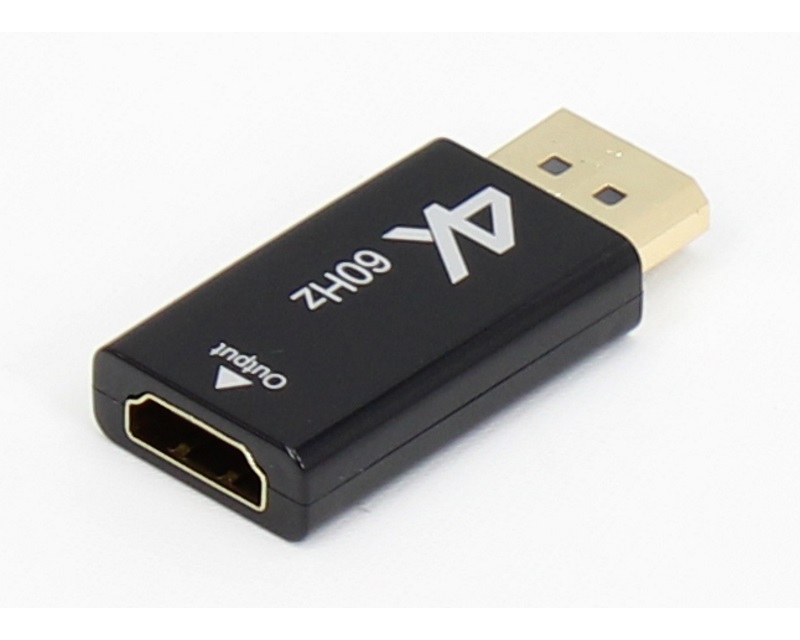 E-Green Adapter DisplayPort 1.4 (M) - HDMI 2.0 (F) crni