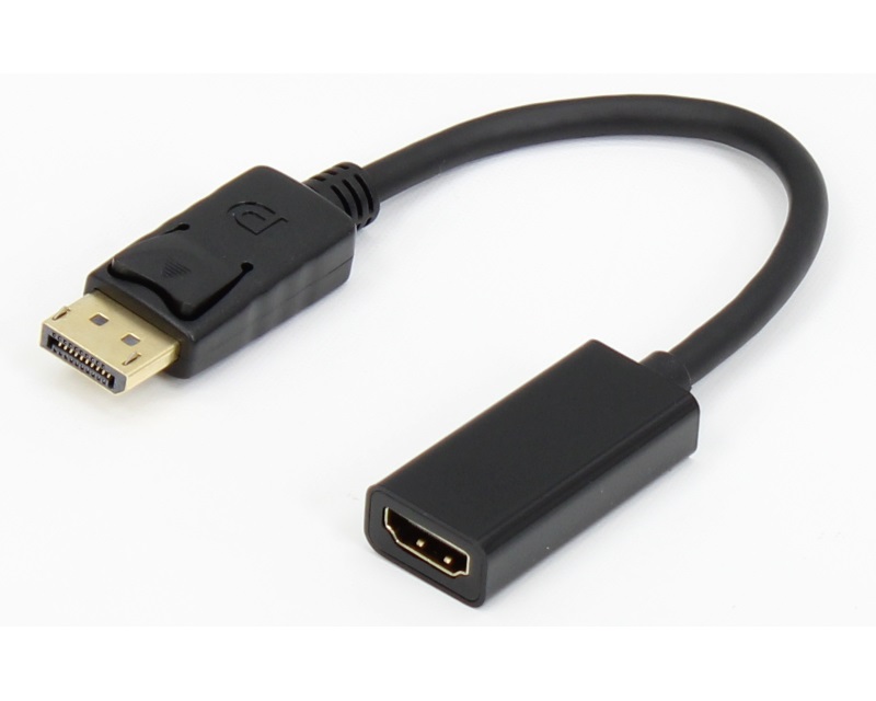 E-Green Adapter DisplayPort 1.4(M) - HDMI 2.0(F) kabl 20cm crni