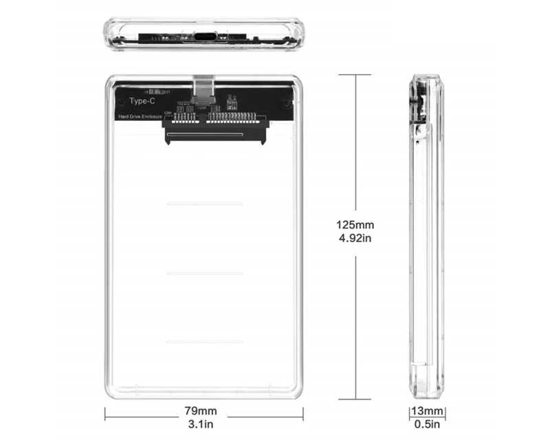 Adapter TIP-C na SATA BOX (2,5 Incha)