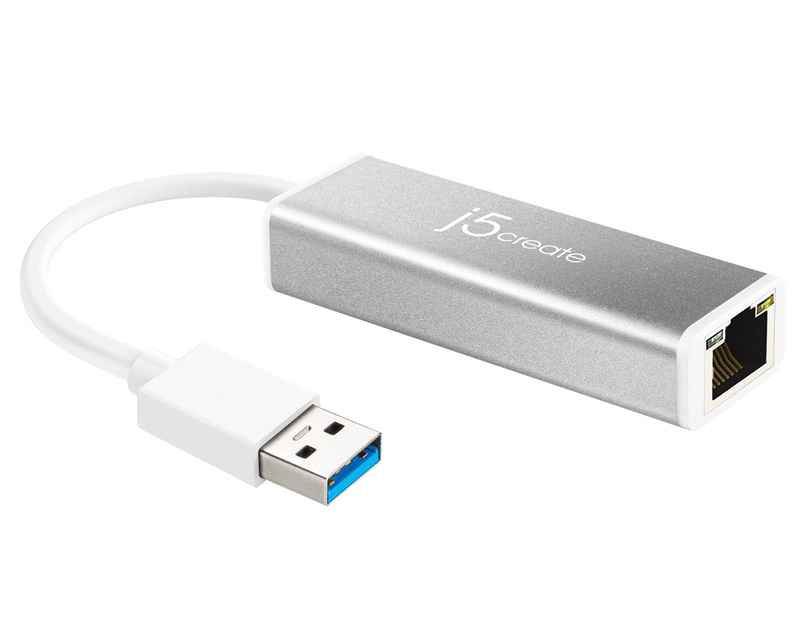 Adapter USB 3.0 - Gigabit ethernet metal sivi