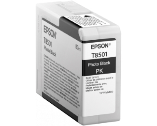 Epson T8501 UltraChrome HD Photo Black 80ml Cartridge, C13T850100