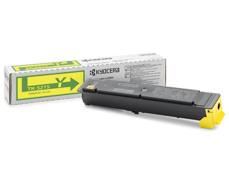 Kyocera Toner Yellow Cartridge, TK-5215Y