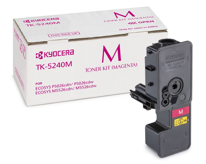 Kyocera Toner Magenta Cartridge, TK-5240M