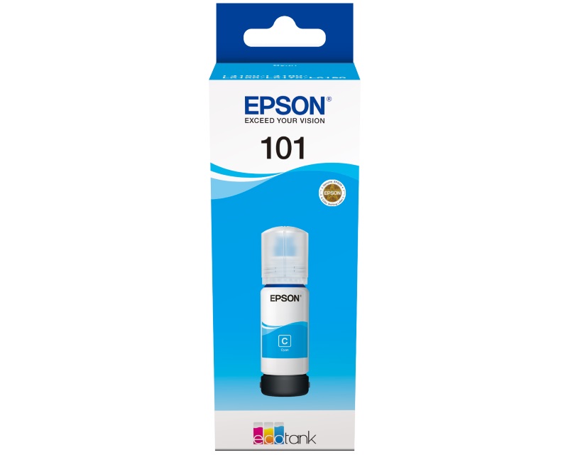 EPSON 101 EcoTank Cyan ink bottle, C13T03V24A