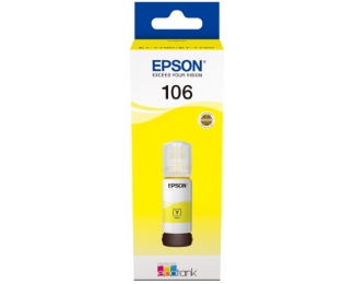 EPSON 106 ECOTANK YELLOW INK BOTTLE, C13T00R440