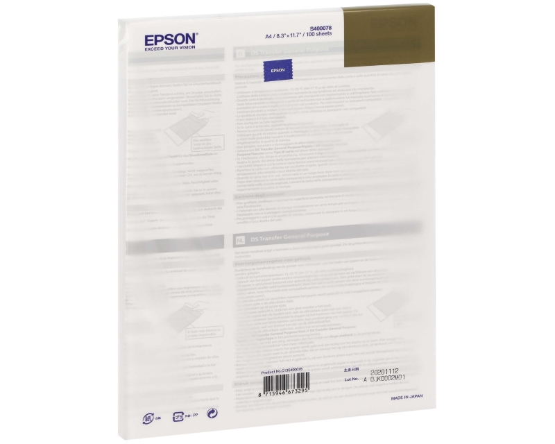 Epson S400078  DS Transfer general purpose A4 papir