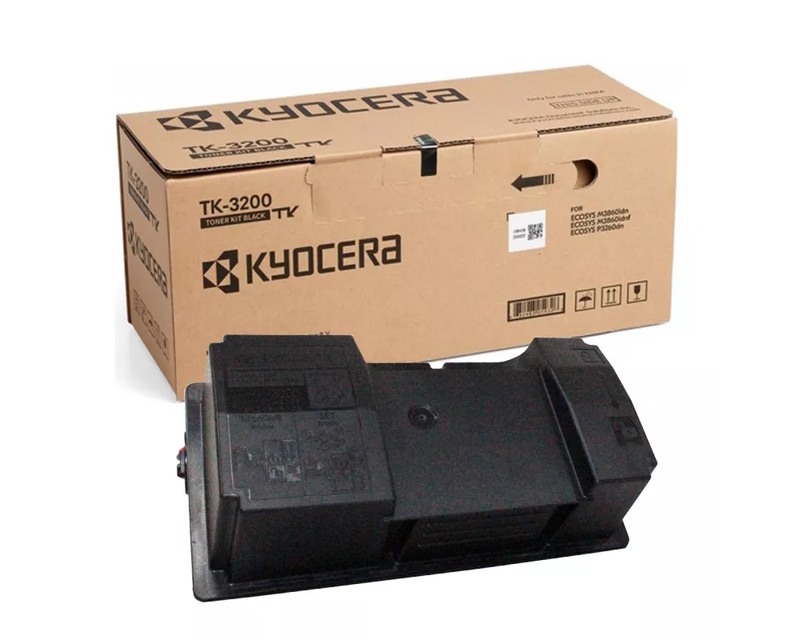 Kyocera Toner Black Cartridge, TK-3200