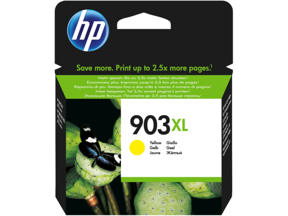 HP 903XL High Yield Yellow Original Ink Cartridge, T6M11AE