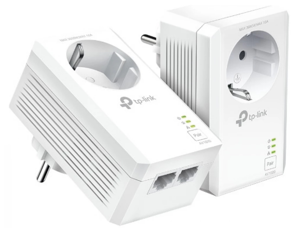 TP-Link Powerline adapter TP-LINK TL-PA7027P KIT AV1000/1000Mbps/Homeplug AV/2x RJ-45/uticnica/300m