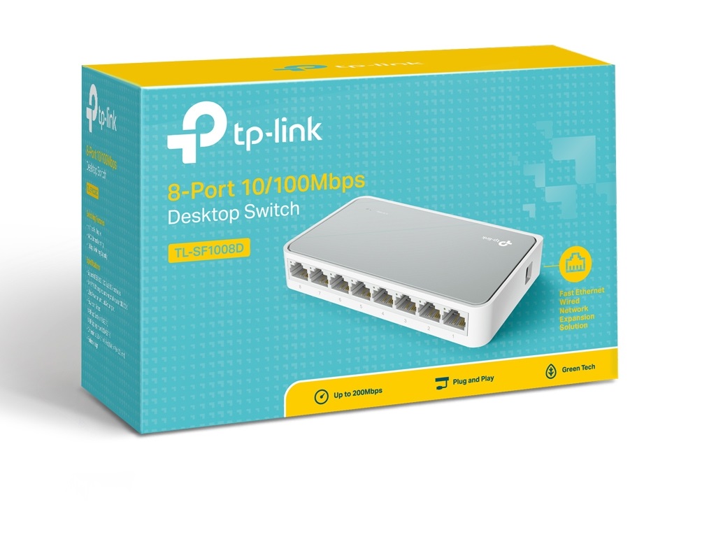 TP-Link Switch TP-LINK TL-SF1008D 8x RJ45/10/100Mbps/plasticno kuciste