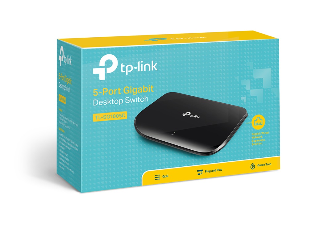 TP-Link Switch TP-LINK TL-SG1005D Gigabit/5x RJ45/10/100/1000Mbps/plasticno kuciste